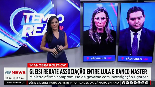 Gleisi Hoffmann rebate associação entre Lula e Banco Master: ‘Manobra política” | TEMPO REAL
