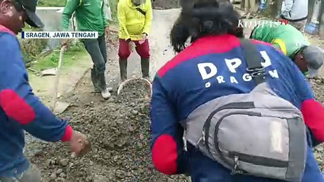 Viral Kades Mandi Lumpur, Jalan Rusak 7 Tahun di Sragen Akhirnya Diperbaiki | BERUT