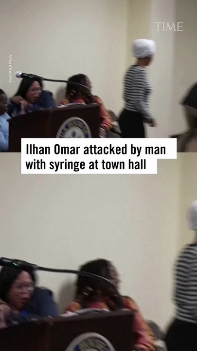 Ilhan Omar Attacked By Man With Syringe at Town Hall