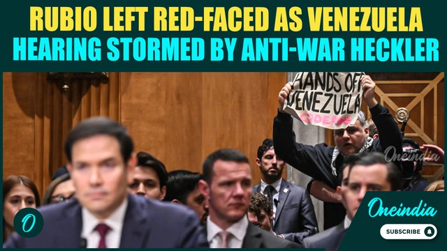 SHOCKING Video: Marco Rubio GRILLED on Venezuela, HUMILIATED As Anti-War Protester DISRUPTS Hearing