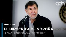 El hipócrita de Noroña, llama hipócritas a los medios