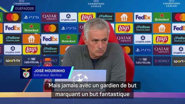 Benfica - Mourinho : “Je pensais avoir tout connu, sauf un gardien qui met un but fantastique !”