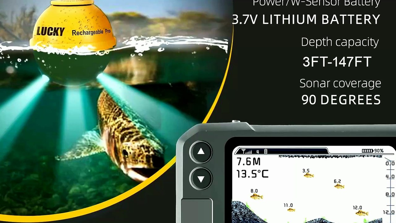 LUCKY Kayak Portable Fish Finder Wireless Sonar MT-202 Review
