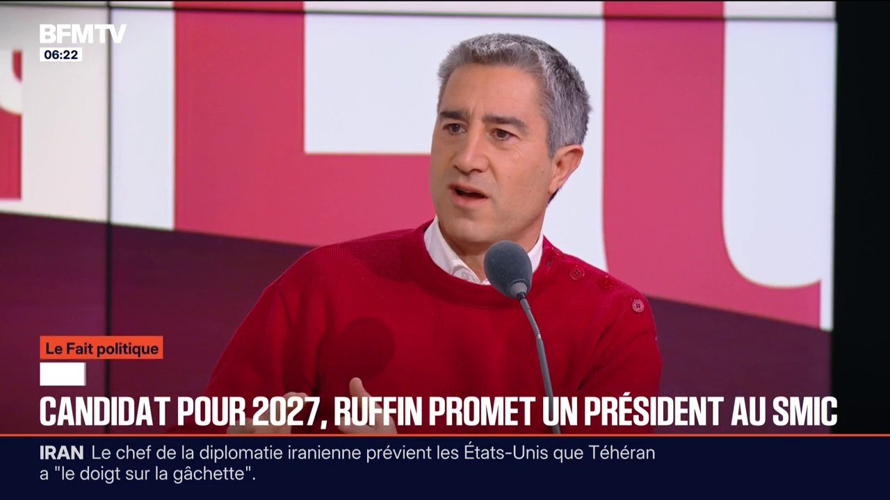 LE FAIT POLITIQUE D'ANNE - François Ruffin veut abaisser le salaire du président au Smic alors que 80% des Français pensent que certains élus sont trop payés
