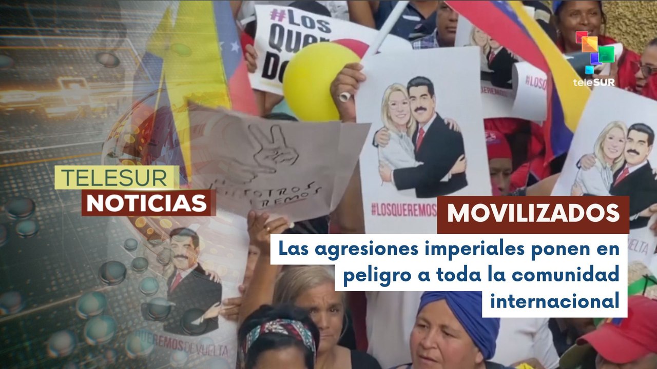 En Venezuela, organizaciones populares se movilizaron para exigir respeto a la soberanía del país
