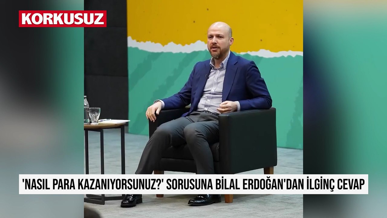 Liseli gençten 'Nasıl para kazanıyorsunuz?' sorusuna Bilal Erdoğan'dan ilginç cevap