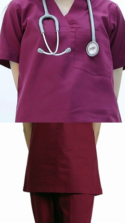 Functional Scrub Set with Multiple Pockets | Comfort & Convenience by Clozzi