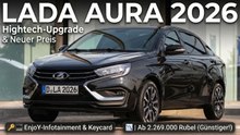 Digital, komfortabel, modern – der Lada Aura 2026 ist da!