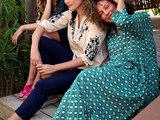 Flowy flared dress with 3/6 sleeves femme La Fianc&eacute;e