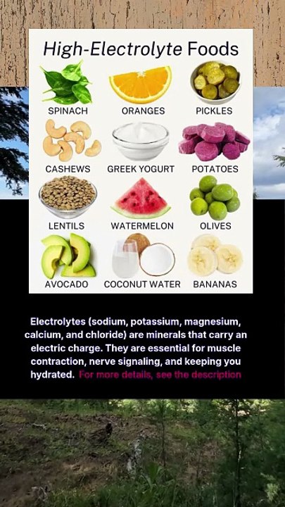 high electrolyte foods
