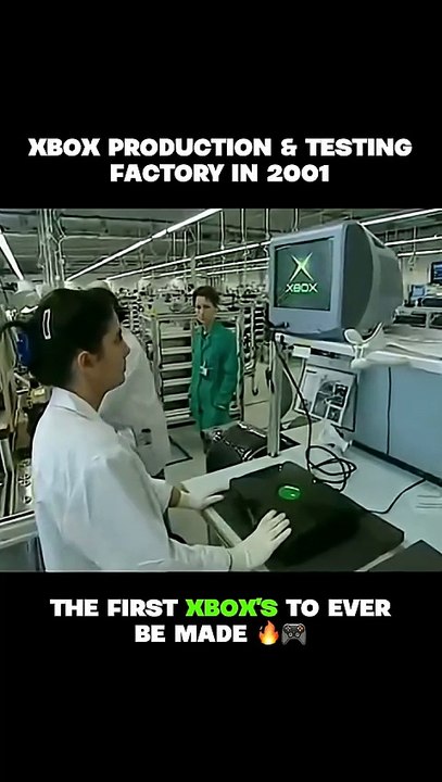 Xbox's being made ready for launch in 2001 #xbox