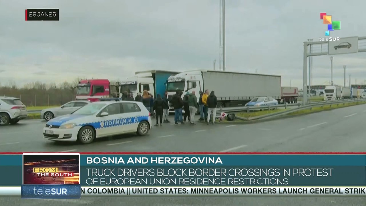 Bosnia and Herzegovina: Truck drivers block border crossings in protest of European Union residence restrictions