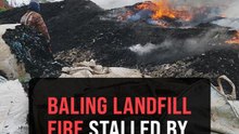 Fire-fighting at illegal Baling dumpsite hampered by thick pile of rubbish