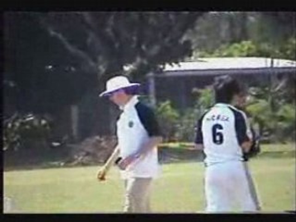 Korean Boys Playing in Phillipine Cricket Sixes.
