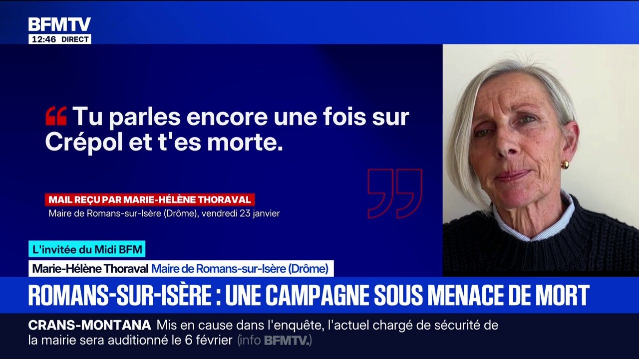 Menacée une nouvelle fois de mort, Marie-Hélène Thoraval fait campagne pour les municipales de 2026 à Romans-sur-Isère