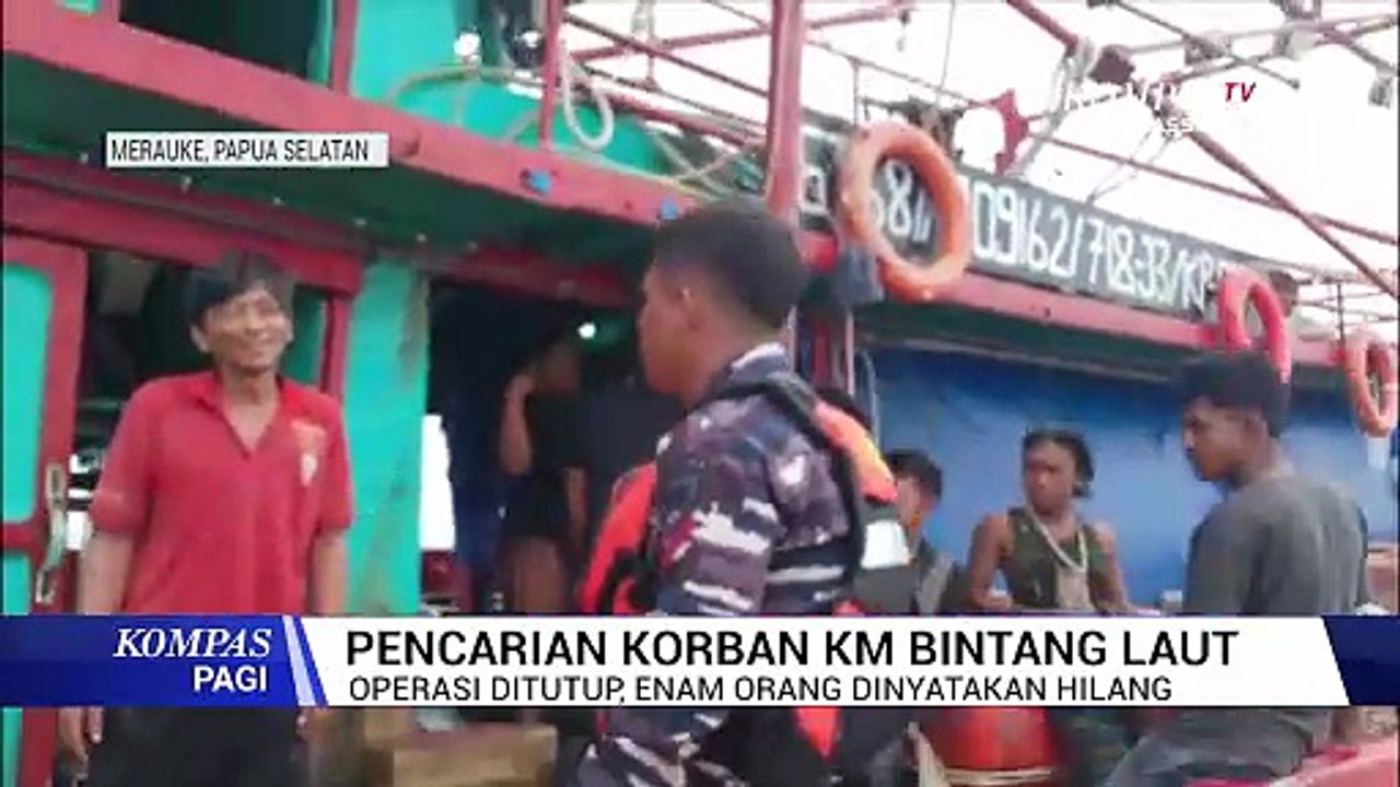 Operasi SAR KM Bintang Laut  Ditutup, 6 ABK Masih Hilang