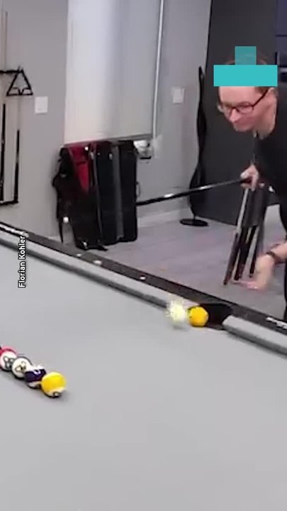 Flawless Pool Shot Moment