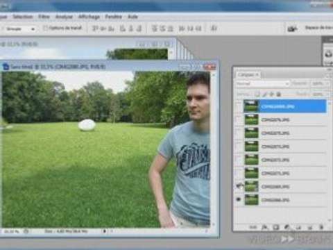Adobe Photoshop CS3 : assembler plusieurs calques entre eux