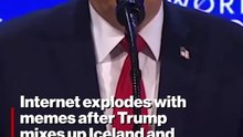 Internet explodes with memes after Trump mixes up Iceland and Greenland at Davos