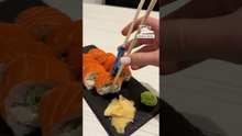 Sushi chop stick hack 🍣