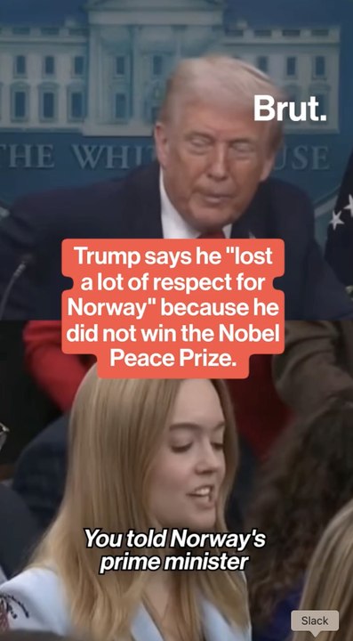 Trump says he "lost a lot of respect for Norway"  because he did not win the Nobel Peace Prize