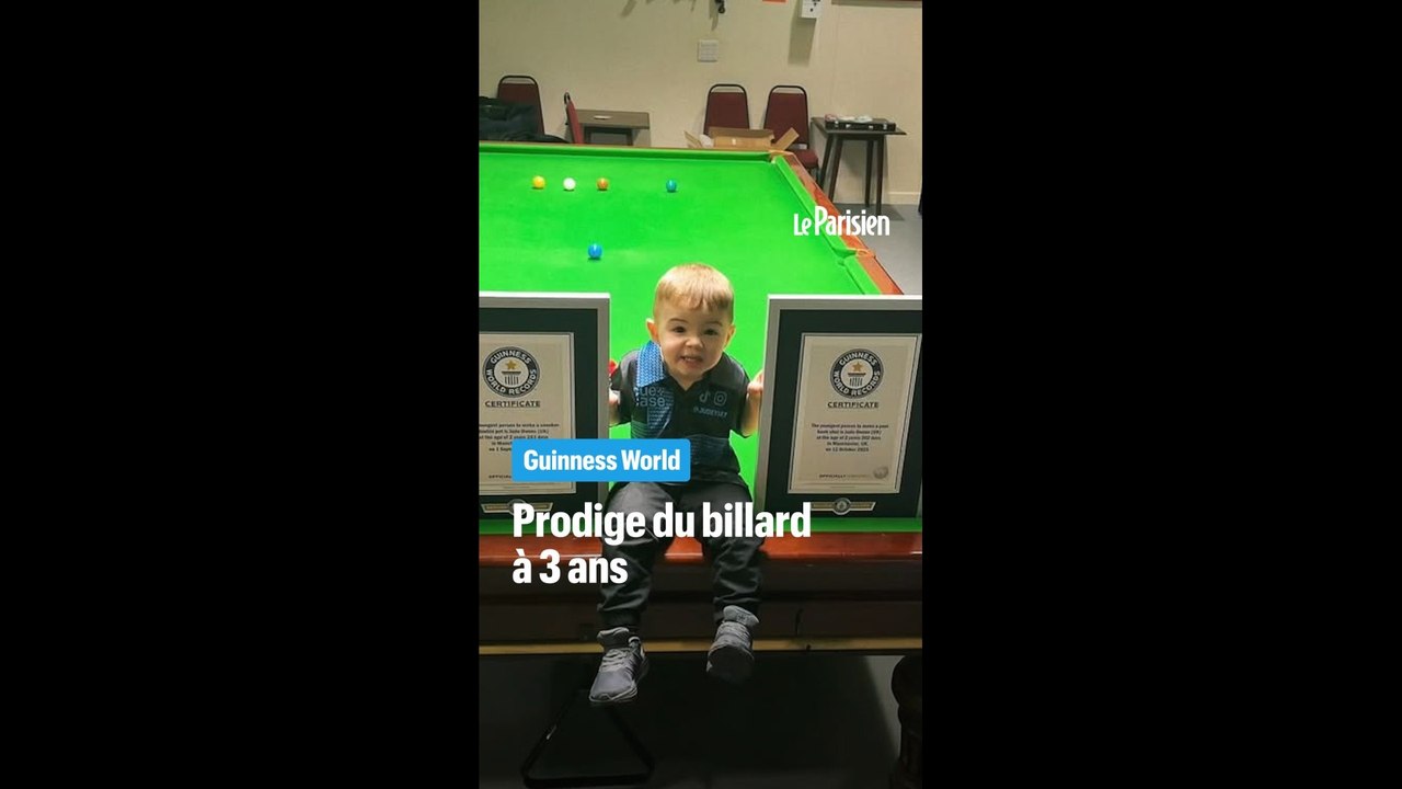 Prodige du billard à 3 ans, il entre au Guinness World Records