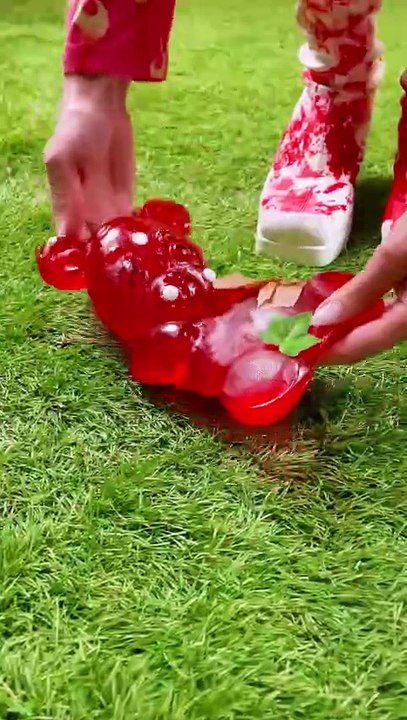 Gummy Bear Glow-Up! 😆💖🍬 #funny