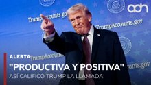 ¡Última Hora! Trump calificó como productiva y positiva la conversación con la presidenta de México