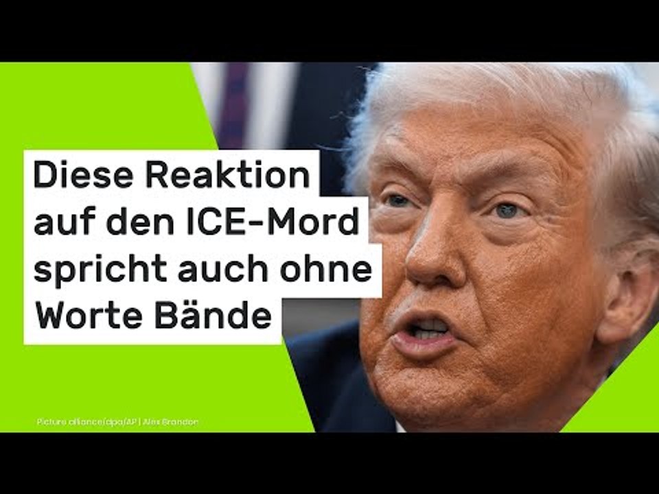Donald Trump: Diese Reaktion auf den ICE-Mord spricht auch ohne Worte Bände