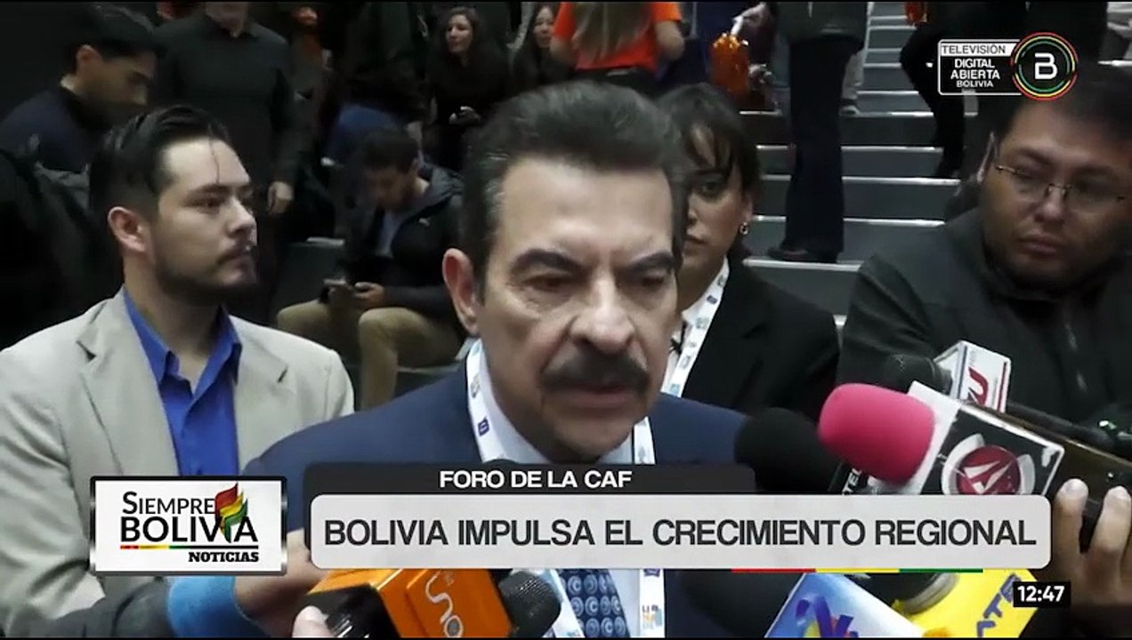 Autoridades municipales destacan la participación del presidente Rodrigo Paz en el foro de la CAF