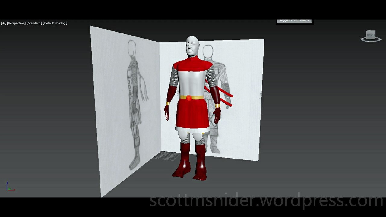 Flame: 3DS MAX Practice Polygon Modeling Model Video #188 (01-29-2026)