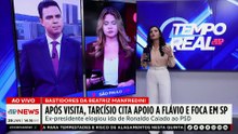 Tarcísio visita Bolsonaro na Papudinha, cita apoio a Flávio e confirma foco em SP | TEMPO REAL