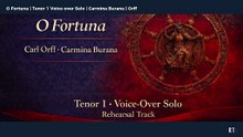 O Fortuna ( C. Orff | Carmina Burana )  Tenor 1 Voice-over Solo