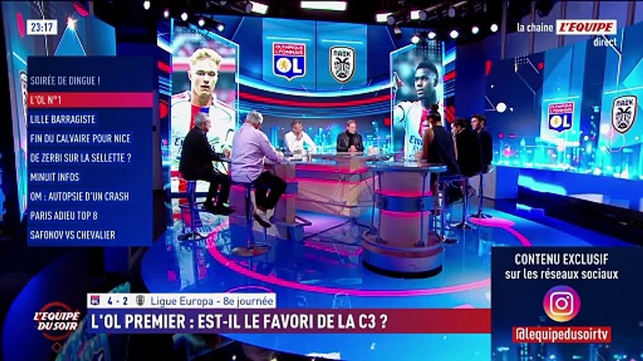 Premier de la phase de ligue, l'OL est-il le favori de la C3 ? - Foot - Ligue Europa