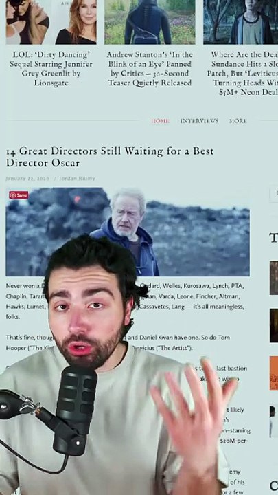 Ces réalisateurs de légende n'ont jamais gagné l'Oscar du Meilleur Réalisateur : Tarantino, Ridley Scott, Fincher...