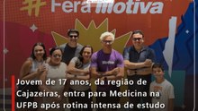 Jovem de 17 anos, da região de Cajazeiras, entra para Medicina na UFPB após rotina intensa de estudo