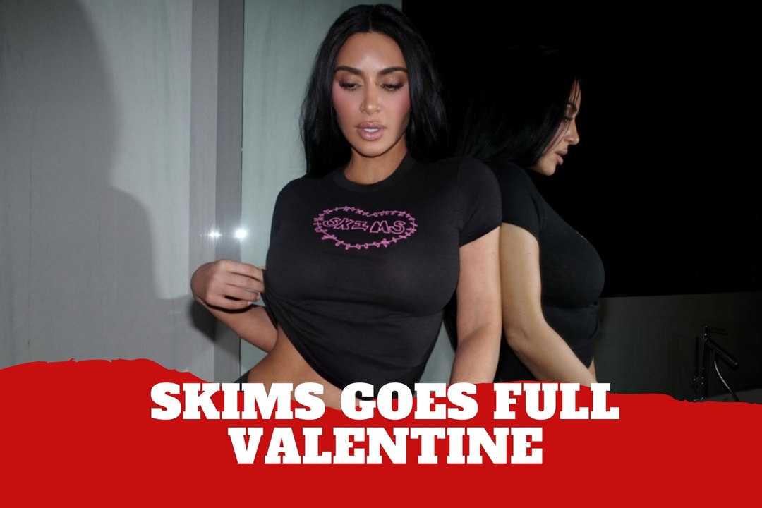Kim Kardashian turns up the heat with a bold Skims Valentine’s Day collection