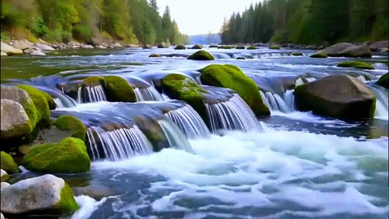 Gentle River Sounds ASMR for Deep Sleep, Relaxation ,Stress Relief & Calm Meditation