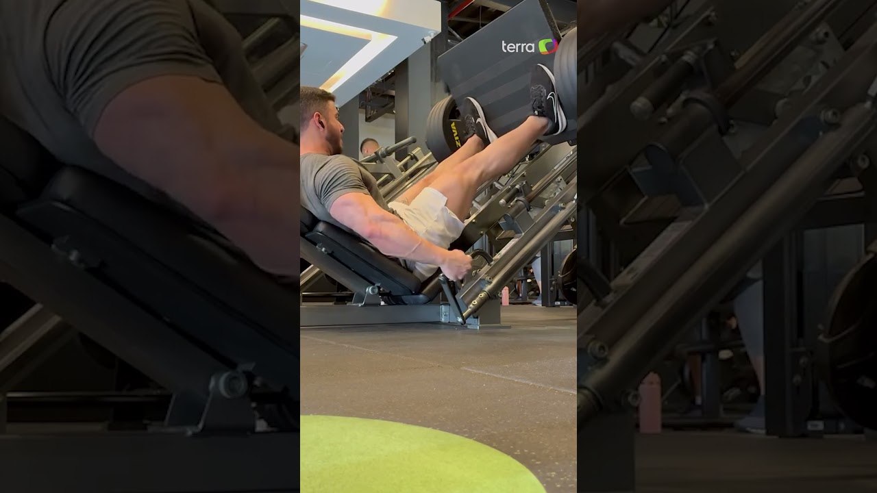 Fisiculturista rompe tendão após treino com 400 kg em academia no Piauí #shorts