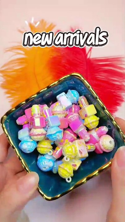 Acrylic Beads Pendant UV Coating Microphone Star Series, 16*33MM, Random Mix