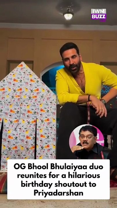 Nostalgia takes centre stage as OG Manjulika Vidya Balan and Akshay Kumar reunite in a funny video to wish Bhool Bhulaiyaa director Priyadarshan on his birthday