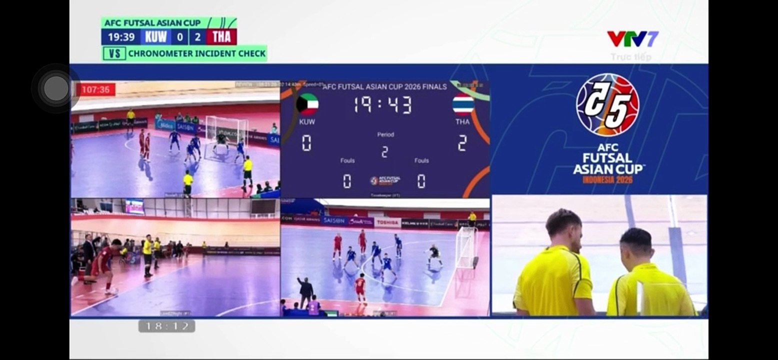 Highlight VTV7 | Futsal Kuwait 🇰🇼 1-6 Thái Lan 🇹🇭 | Bảng B - VCK FUTSAL CHÂU Á 2026