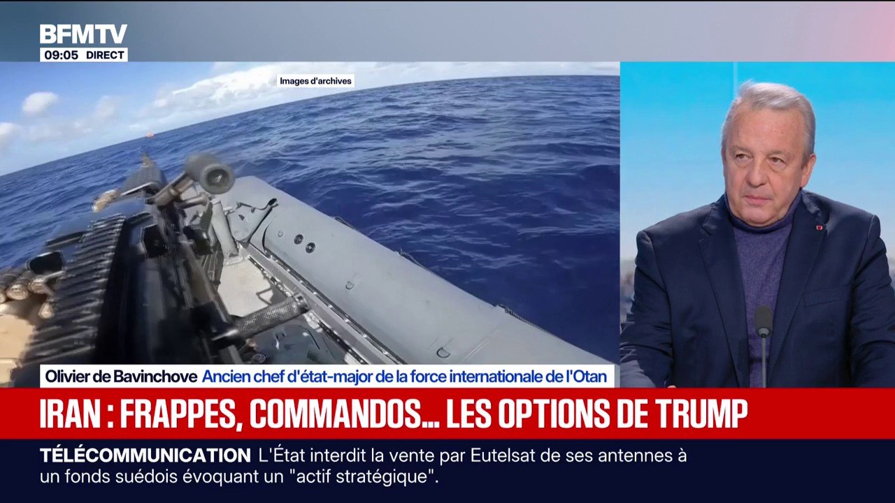 Tensions entre l'Iran et les États-Unis: "Nous sommes arrivés à un point de non-retour" ce qui veut dire "qu'il va y avoir action", estime Olivier de Bavinchove, ancien chef d'état-major