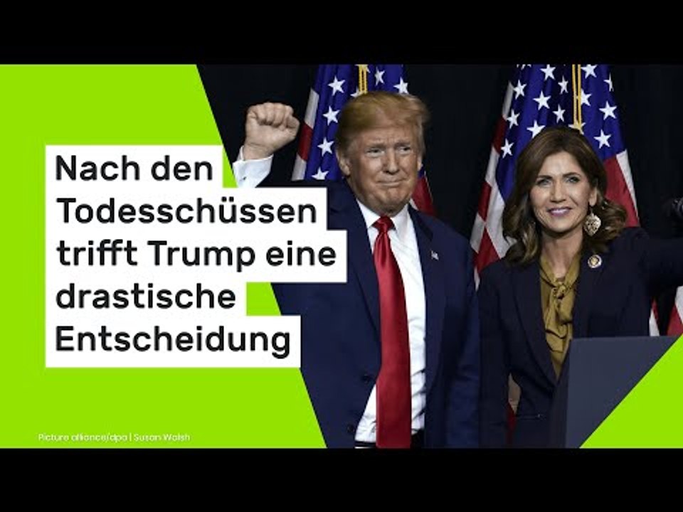 Nach den Todesschüssen trifft der US-Präsident eine drastische Entscheidung