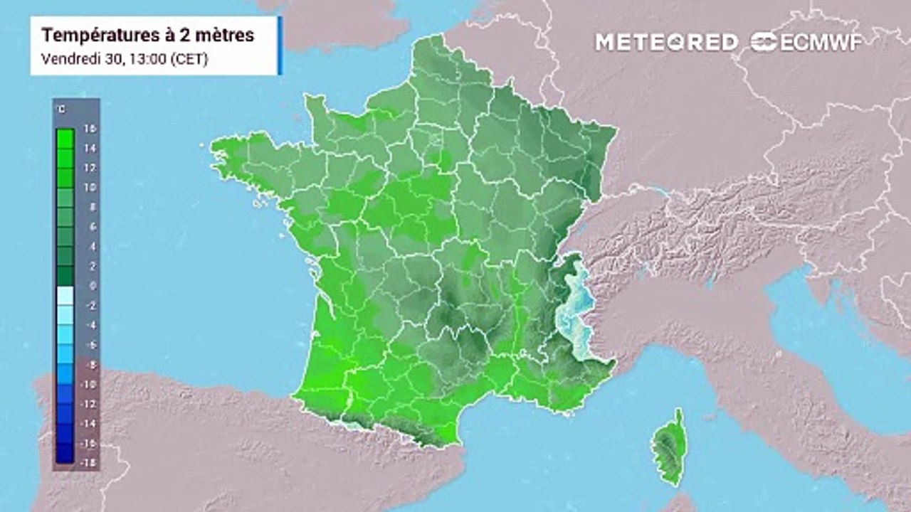 Températures en France