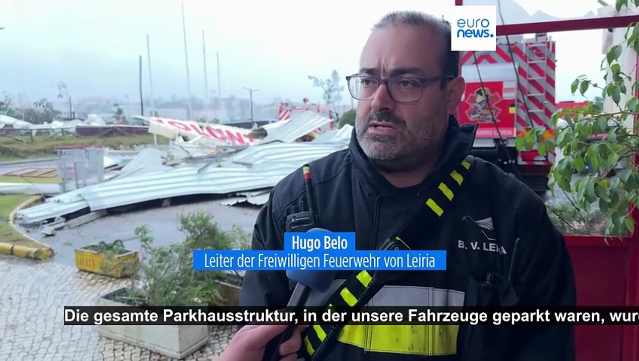 Nach Sturmtief Kristin: Portugal kämpft mit Toten, massiven Schäden und Stromausfällen