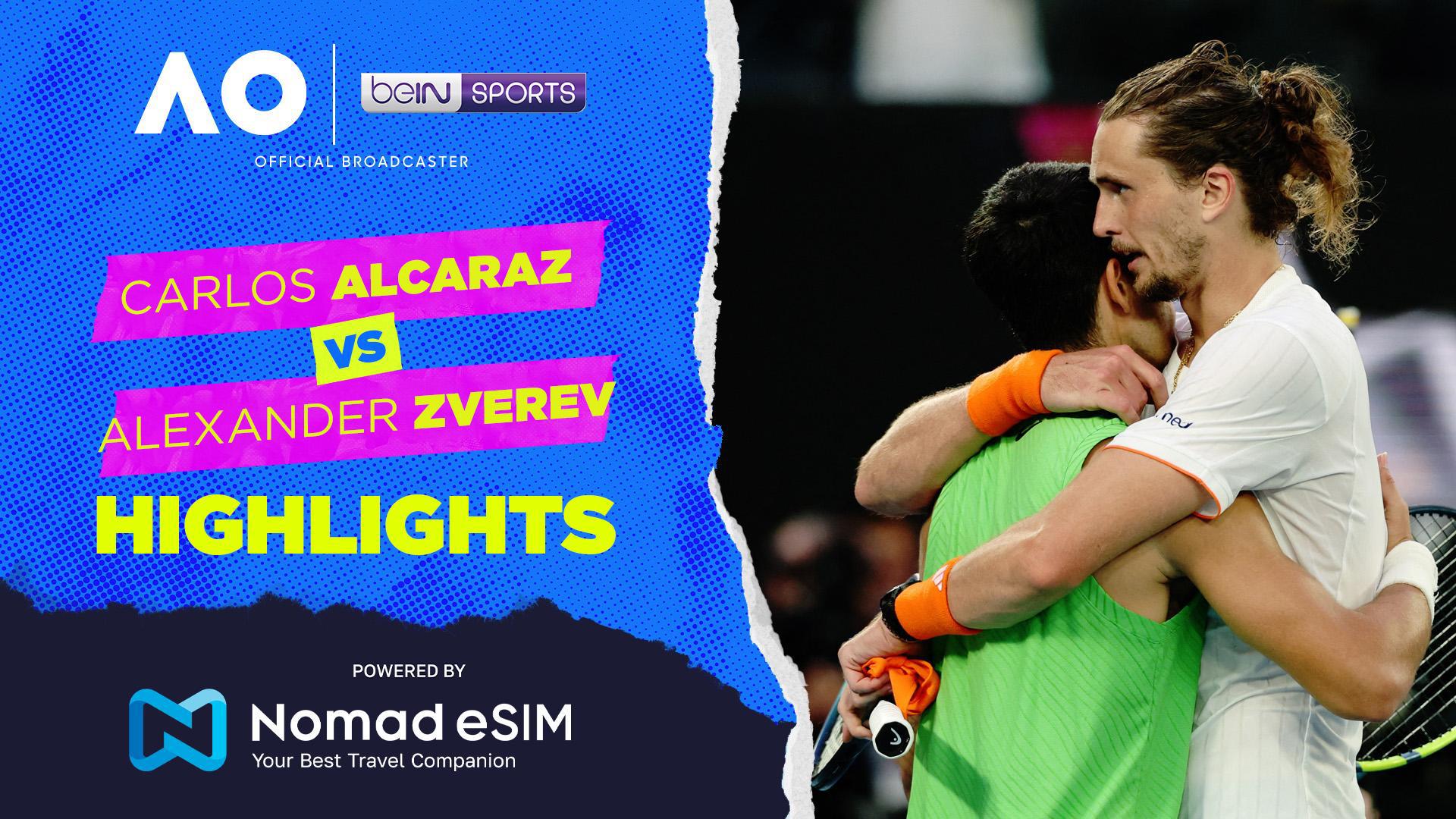 Carlos Alcaraz vs Alexander Zverev | Match Highlights | Australian Open 2026
