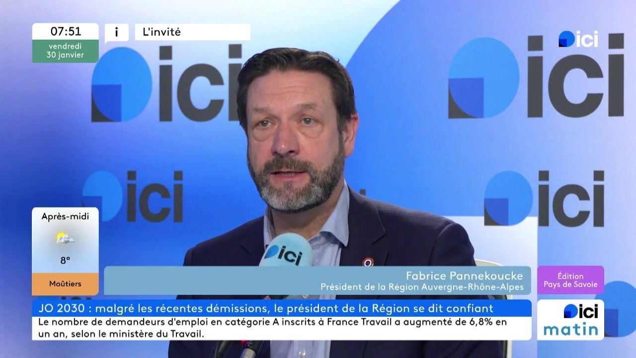 JO 2030 : "Ce qui compte, c'est le projet", Fabrice Pannekoucke, président de la région Auvergne-Rhône-Alpes