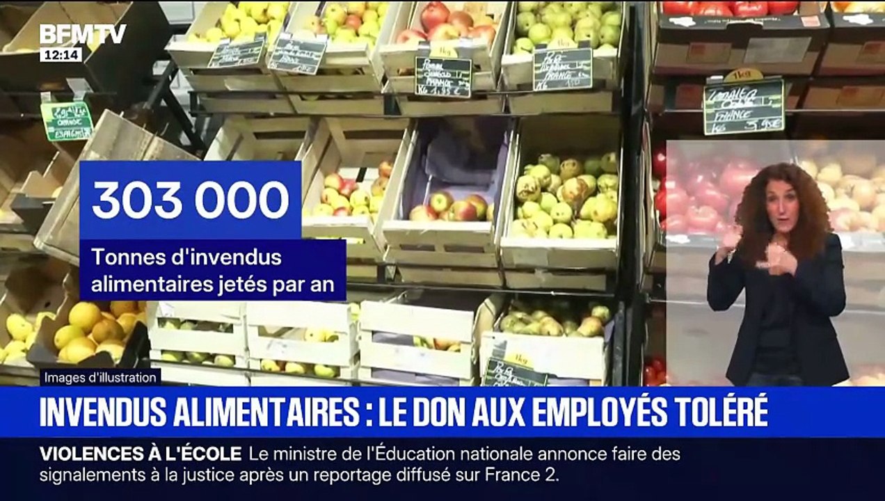 Le gouvernement veut permettre aux salariés des commerces alimentaires de récupérer plus facilement les invendus qui n'ont pas été donnés aux associations