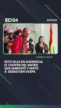 Esto dijo en audiencia el chofer del micro que embistió y m4tó a Sebastián Vespa